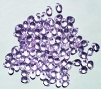 100 4x6mm Transparent Alexandrite Drop Beads